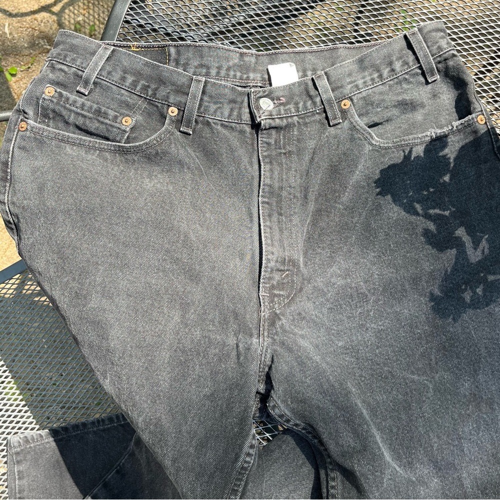 1999 Black Levi’s 550 Jeans Men’s Size 38 x 32 Relaxed Fit Basics Minimal - Picture 8 of 14